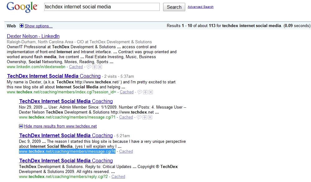 Feature: Search engine friendly url's - Example is taken from a Google Search!